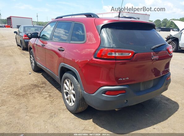 1C4PJMABXGW109625 2016 JEEP CHEROKEE Red Tył lewy