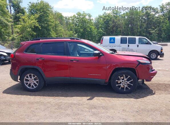 1C4PJMABXGW109625 2016 JEEP CHEROKEE Red Widok wnętrza z tyłu