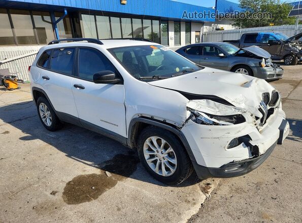 1C4PJMABXGW344171 2016 JEEP CHEROKEE White Front right