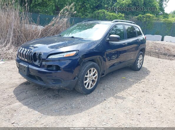 1C4PJMAS1GW226929 2016 JEEP CHEROKEE Dark Blue Przód lewy