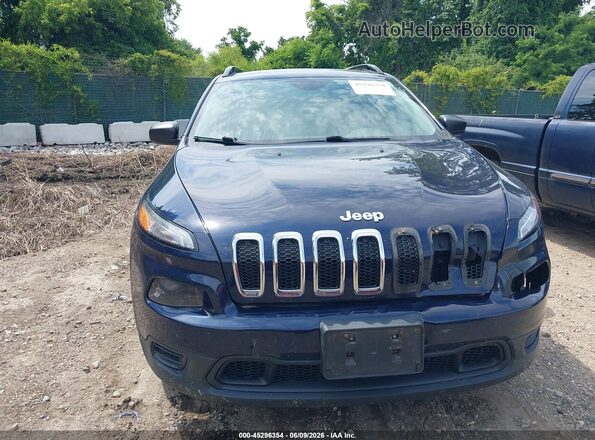 1C4PJMAS1GW226929 2016 JEEP CHEROKEE Dark Blue Widok zestawu wskaźników