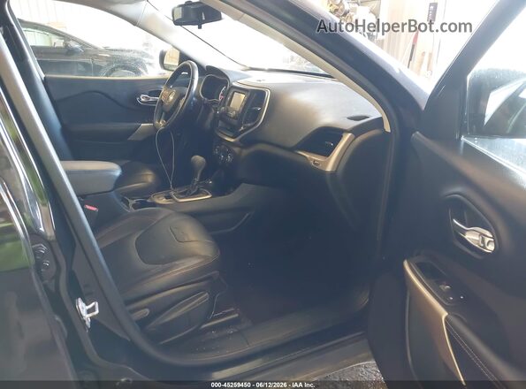 1C4PJMAS1HW628001 2017 JEEP CHEROKEE Black წინა სალონის ხედი
