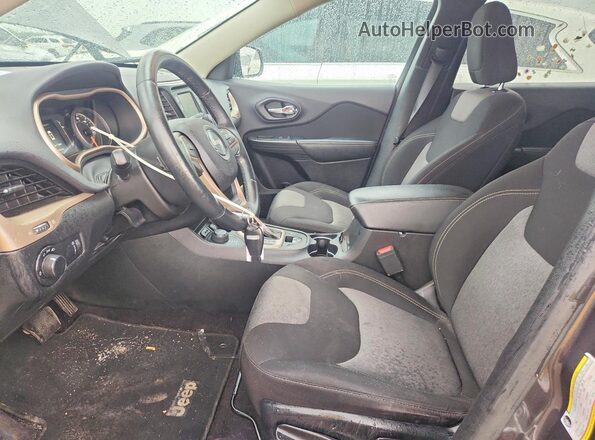 1C4PJMASXHW538152 2017 JEEP CHEROKEE Серый Вид салона спереди