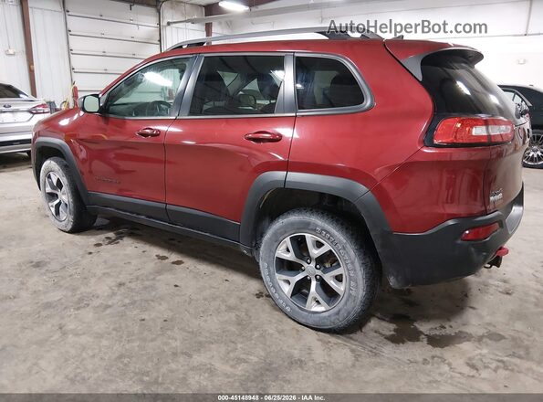 1C4PJMBB1HW517317 2017 JEEP CHEROKEE Red Trasero izquierdo