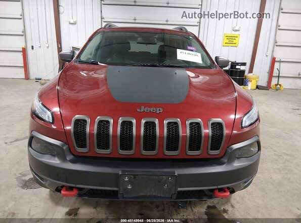 1C4PJMBB1HW517317 2017 JEEP CHEROKEE Red Vista del cuadro de instrumentos