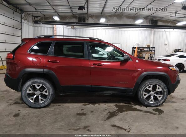 1C4PJMBB1HW517317 2017 JEEP CHEROKEE Red Vista interior trasera