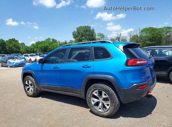 1C4PJMBB2HW584153 2017 JEEP CHEROKEE Blue Tył lewy