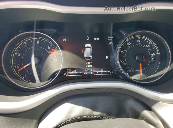 1C4PJMBB2HW584153 2017 JEEP CHEROKEE Blue Widok zestawu wskaźników