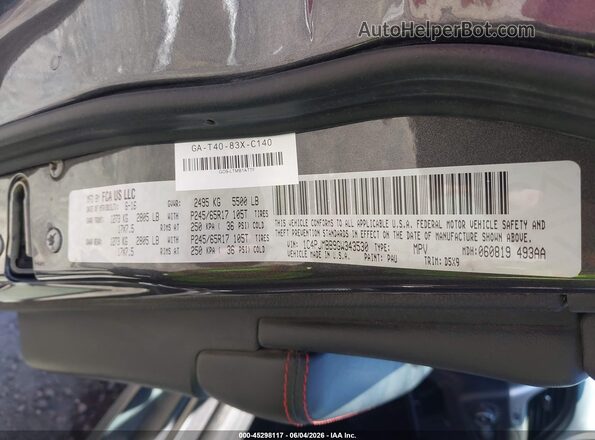 1C4PJMBB9GW343530 2016 JEEP CHEROKEE Gray 