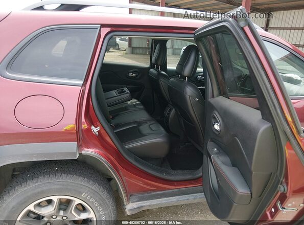 1C4PJMBN6LD539618 2020 JEEP CHEROKEE Maroon Widok naklejki z numerem VIN