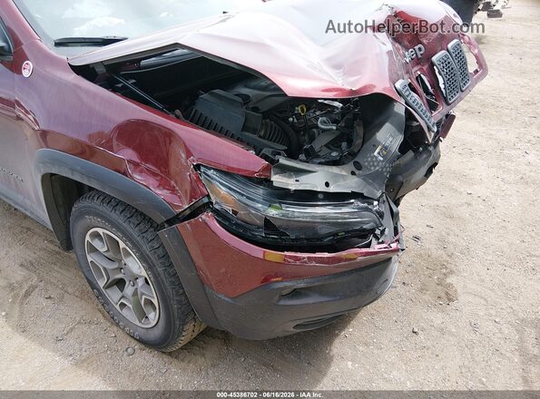 1C4PJMBN6LD539618 2020 JEEP CHEROKEE Maroon Widok z przodu
