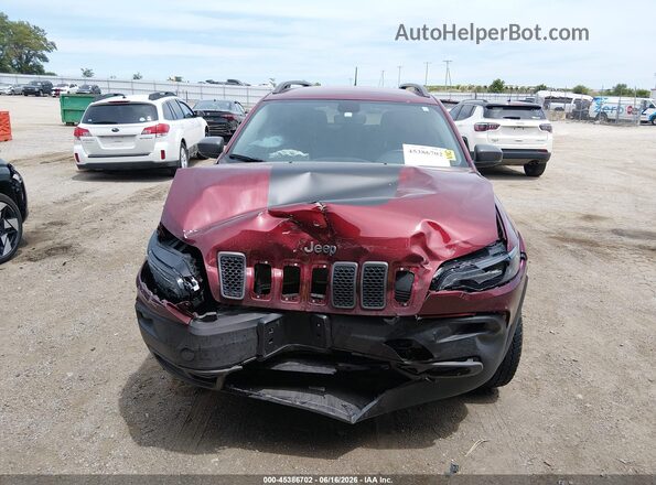 1C4PJMBN6LD539618 2020 JEEP CHEROKEE Maroon Widok zestawu wskaźników