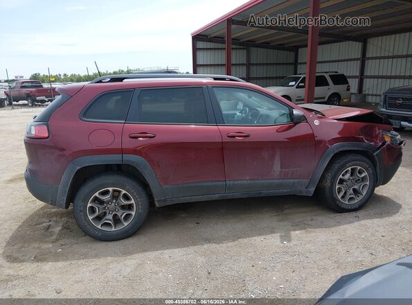 1C4PJMBN6LD539618 2020 JEEP CHEROKEE Maroon Widok wnętrza z tyłu