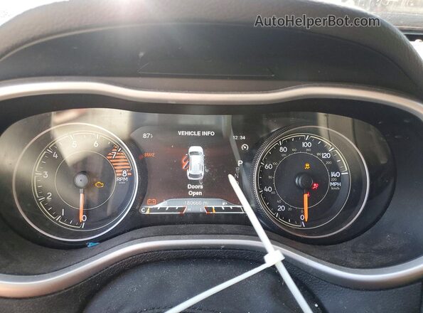 1C4PJMBS0GW134869 2016 JEEP CHEROKEE Black ხელსაწყოთა პანელის ხედი