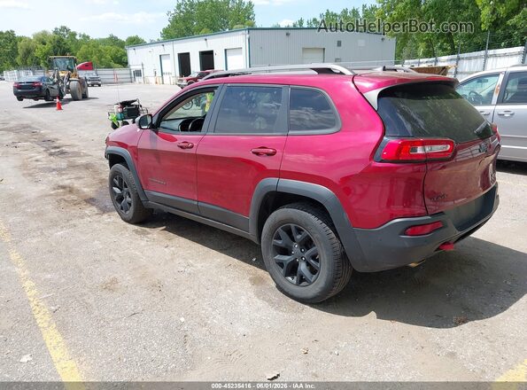 1C4PJMBS0GW185692 2016 JEEP CHEROKEE Красный Задняя левая четверть