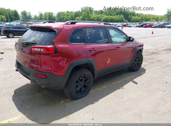 1C4PJMBS0GW185692 2016 JEEP CHEROKEE Красный Задняя правая четверть