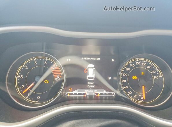 1C4PJMBS0GW356957 2016 JEEP CHEROKEE Gray Instrument cluster view