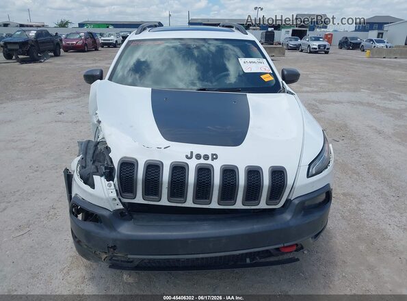 1C4PJMBS0HW564709 2017 JEEP CHEROKEE White Вид щитка приладів