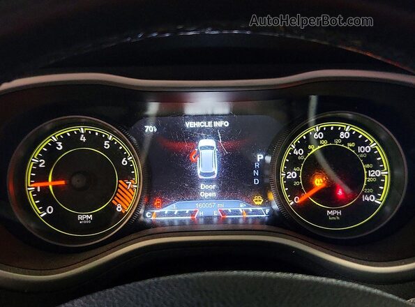 1C4PJMBS1GW320520 2016 JEEP CHEROKEE Белый Вид щитка приборов