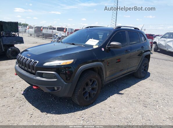 1C4PJMBS2GW163404 2016 JEEP CHEROKEE Black Przód lewy