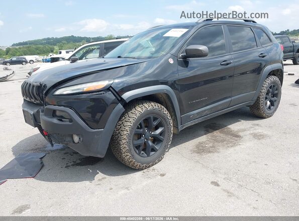 1C4PJMBS2GW293201 2016 JEEP CHEROKEE Black Vista tres cuartos delantera izquierda