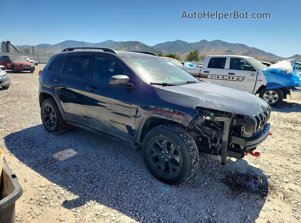 1C4PJMBS3GW228261 2016 JEEP CHEROKEE Синий Передняя правая четверть