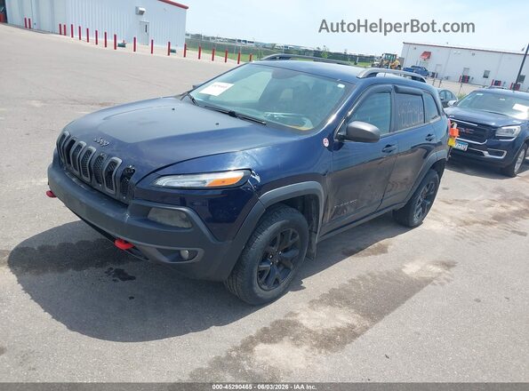 1C4PJMBS3GW333608 2016 JEEP CHEROKEE Blue Front left