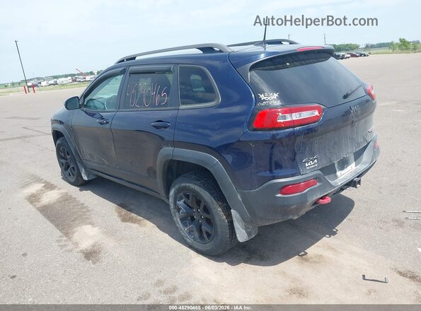 1C4PJMBS3GW333608 2016 JEEP CHEROKEE Blue Rear left