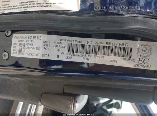 1C4PJMBS3GW333608 2016 JEEP CHEROKEE Blue Engine compartment view