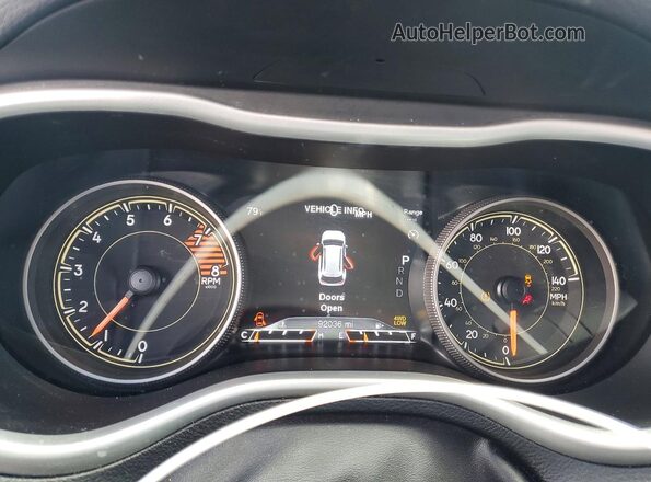 1C4PJMBS3HW605799 2017 JEEP CHEROKEE Gray Instrument cluster view