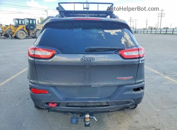 1C4PJMBS3HW605799 2017 JEEP CHEROKEE Gray Rear view