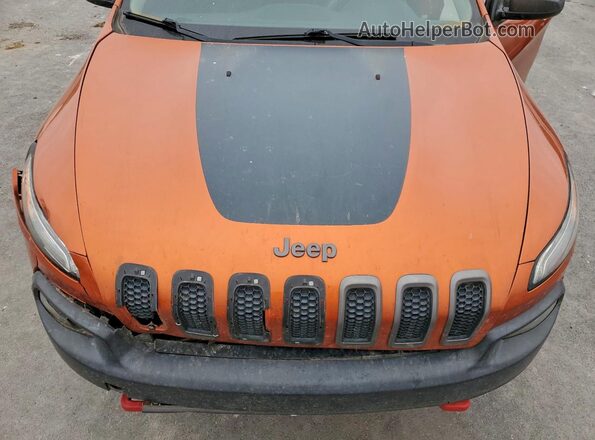 1C4PJMBS4GW310502 2016 JEEP CHEROKEE Оранжевый Вид подкапотного пространства