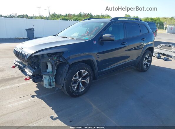 1C4PJMBS5HW583448 2017 JEEP CHEROKEE Gray Vista tres cuartos delantera izquierda