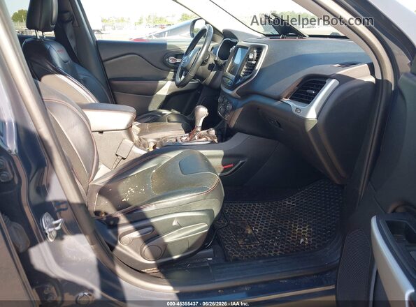 1C4PJMBS5HW583448 2017 JEEP CHEROKEE Gray Vista interior delantera