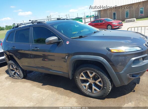 1C4PJMBS6GW163177 2016 JEEP CHEROKEE Gray უკანა სალონის ხედი