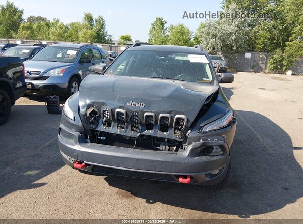 1C4PJMBS7GW268052 2016 JEEP CHEROKEE Black Instrument cluster view