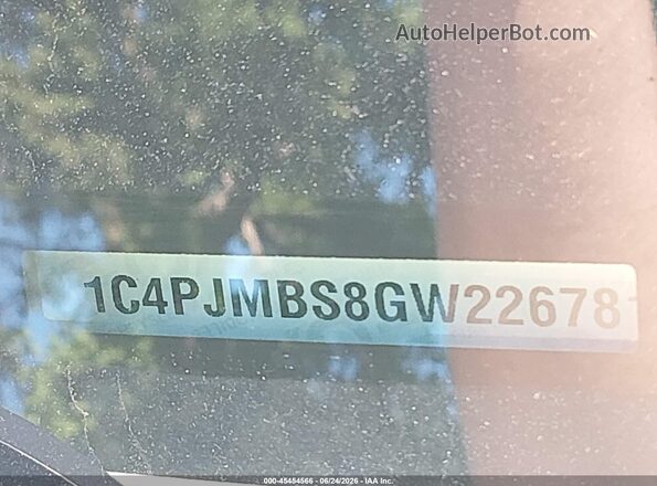 1C4PJMBS8GW226781 2016 JEEP CHEROKEE White Շարժիչի բաժամունքի տեսք