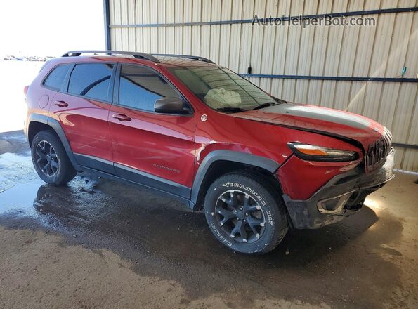1C4PJMBS8HW600968 2017 JEEP CHEROKEE Red Առջևի աջ