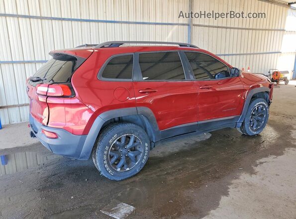 1C4PJMBS8HW600968 2017 JEEP CHEROKEE Red Հետևի աջ