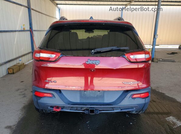 1C4PJMBS8HW600968 2017 JEEP CHEROKEE Red Հետևի տեսք