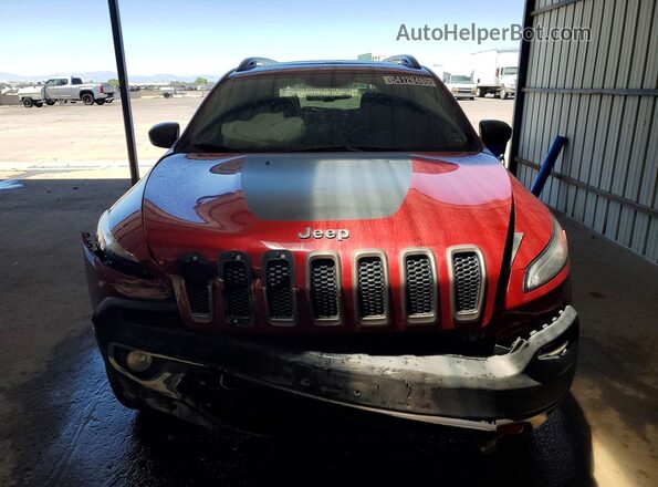 1C4PJMBS8HW600968 2017 JEEP CHEROKEE Red Դիմացի տեսք