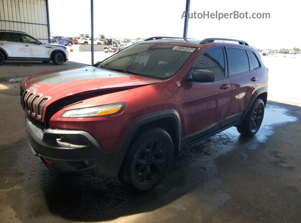 1C4PJMBS8HW600968 2017 JEEP CHEROKEE Red 