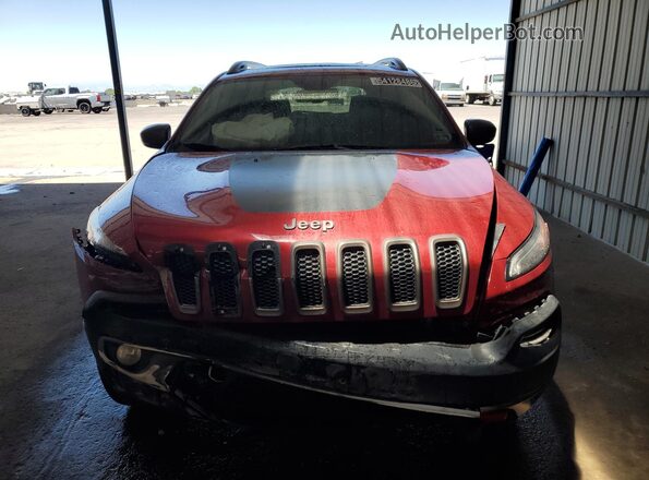 1C4PJMBS8HW600968 2017 JEEP CHEROKEE Red 