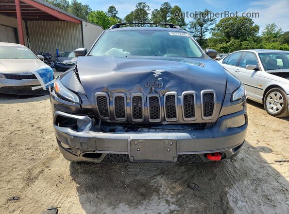 1C4PJMBS9HW506324 2017 JEEP CHEROKEE Charcoal Вид спереду