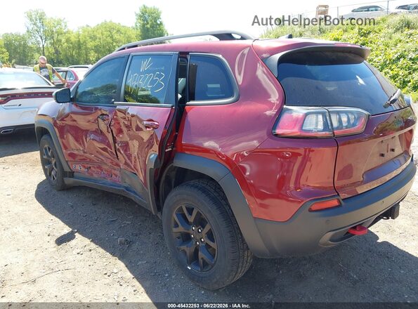 1C4PJMBX0KD185854 2019 JEEP CHEROKEE Burgundy Задня ліва чверть