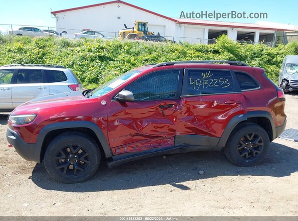 1C4PJMBX0KD185854 2019 JEEP CHEROKEE Burgundy Панорамний вид салону 360°
