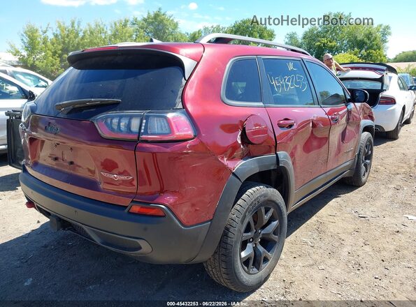 1C4PJMBX0KD185854 2019 JEEP CHEROKEE Burgundy Задня права чверть