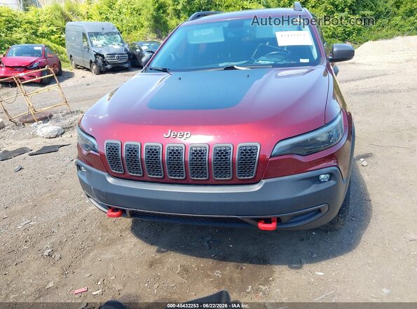 1C4PJMBX0KD185854 2019 JEEP CHEROKEE Burgundy Вид щитка приладів