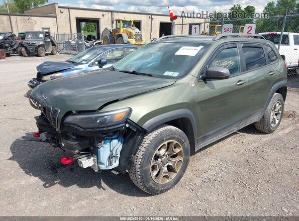 1C4PJMBX0MD124765 2021 JEEP CHEROKEE Green Առջևի ձախ երեք քառորդ տեսարան