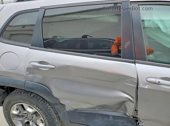 1C4PJMBX1KD259184 2019 JEEP CHEROKEE Silver უკანა სავარძლების ხედი